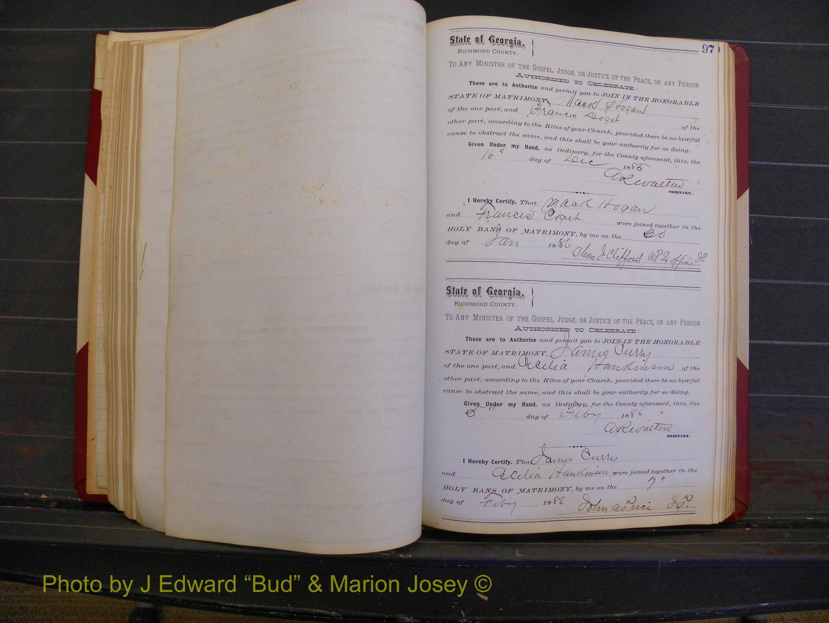 Richmond Marriages, Book O, 1881-1887 P 097.JPG