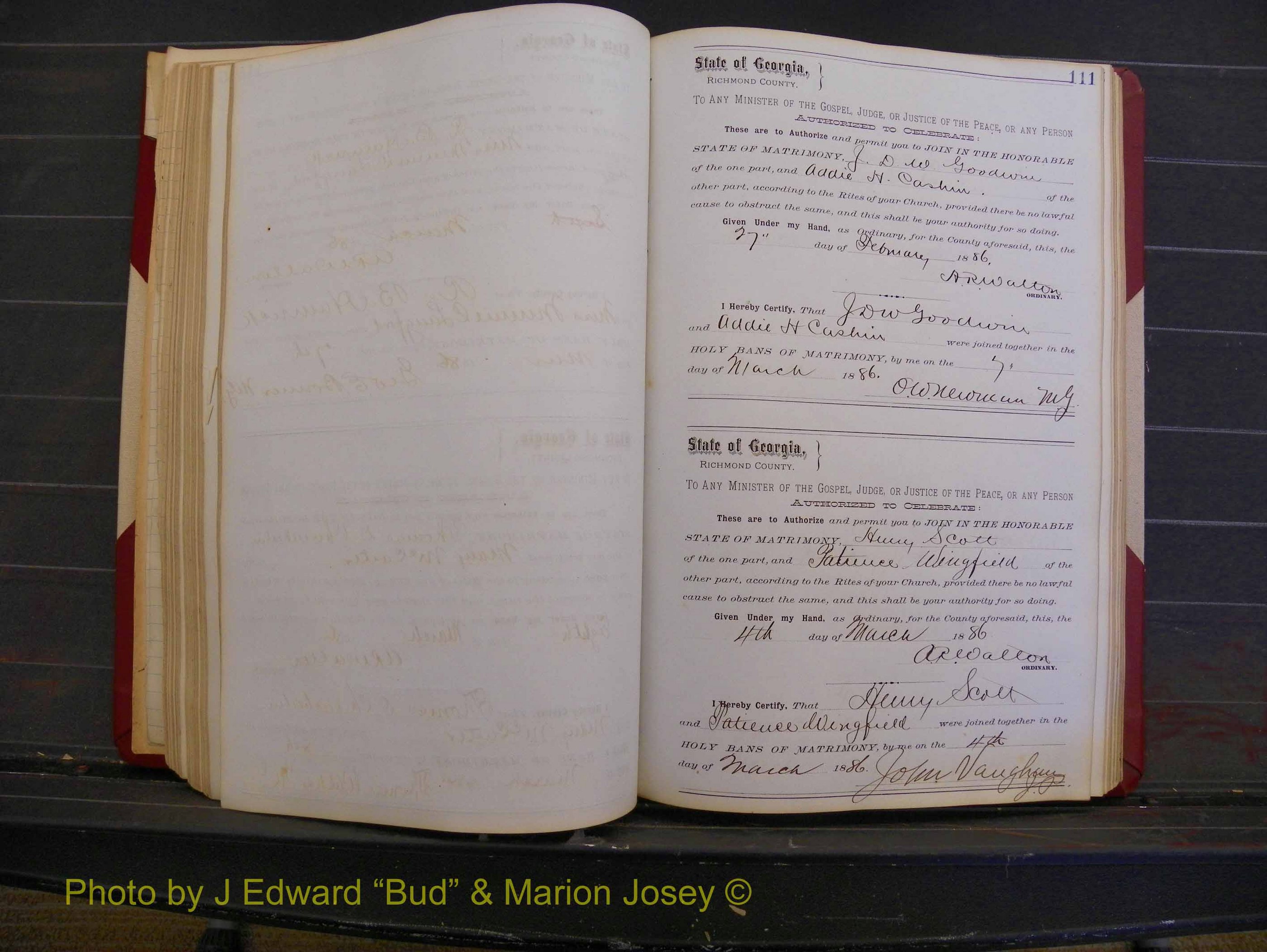 Richmond Marriages, Book O, 1881-1887 P 111.JPG