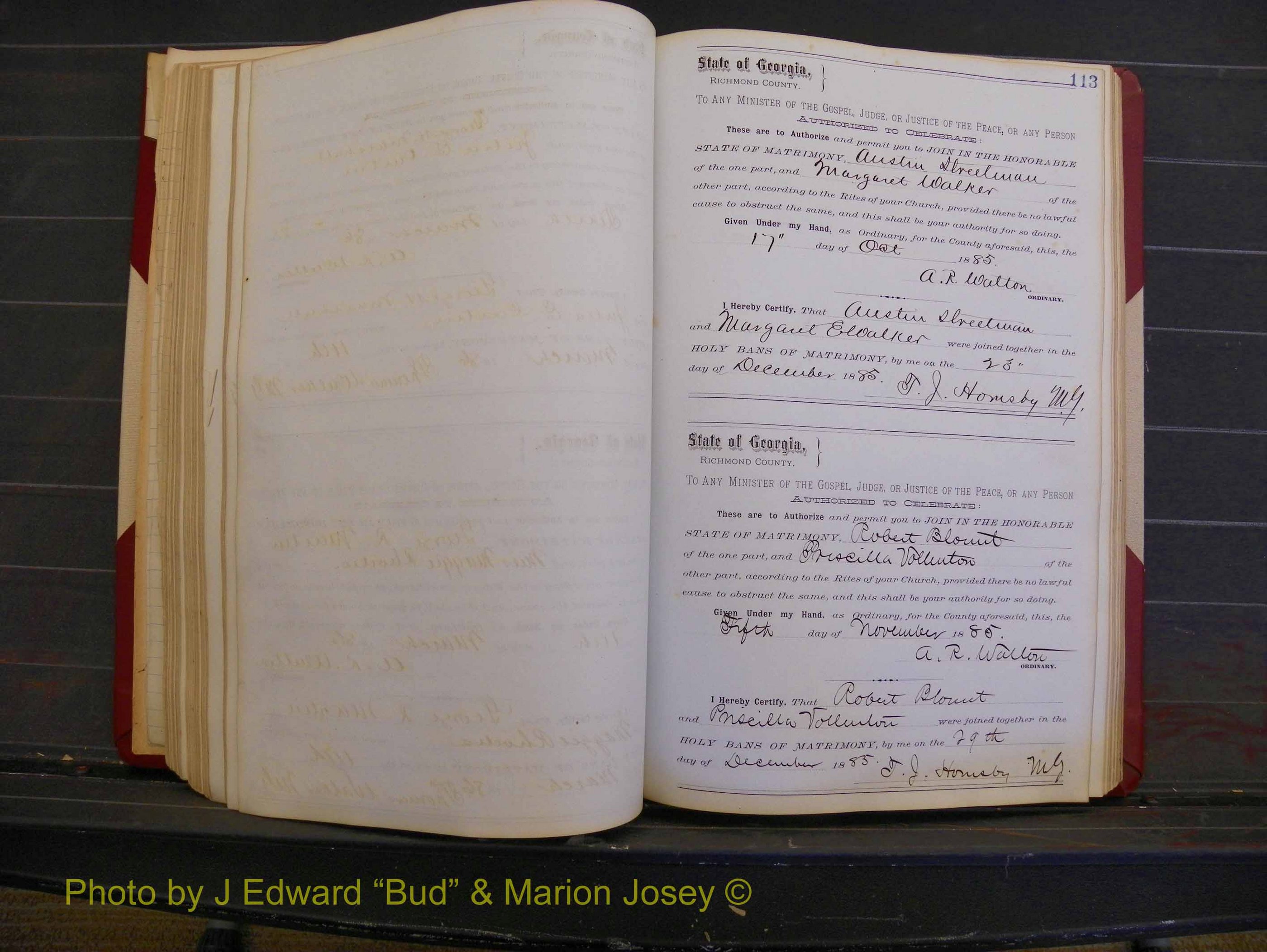Richmond Marriages, Book O, 1881-1887 P 113.JPG
