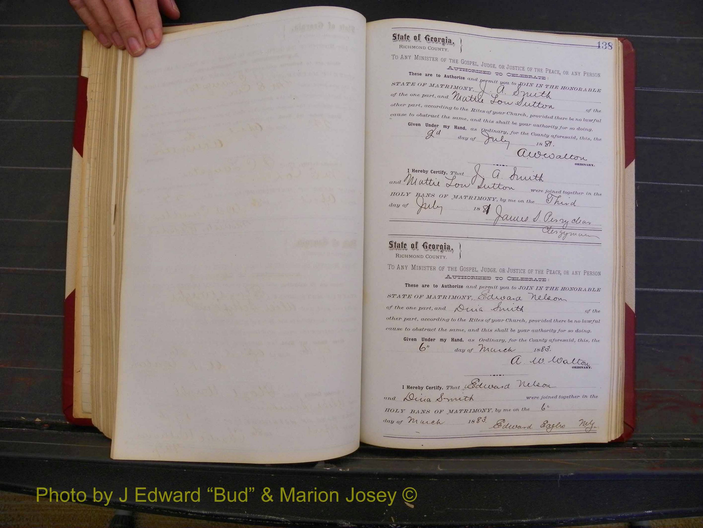 Richmond Marriages, Book O, 1881-1887 P 138.JPG