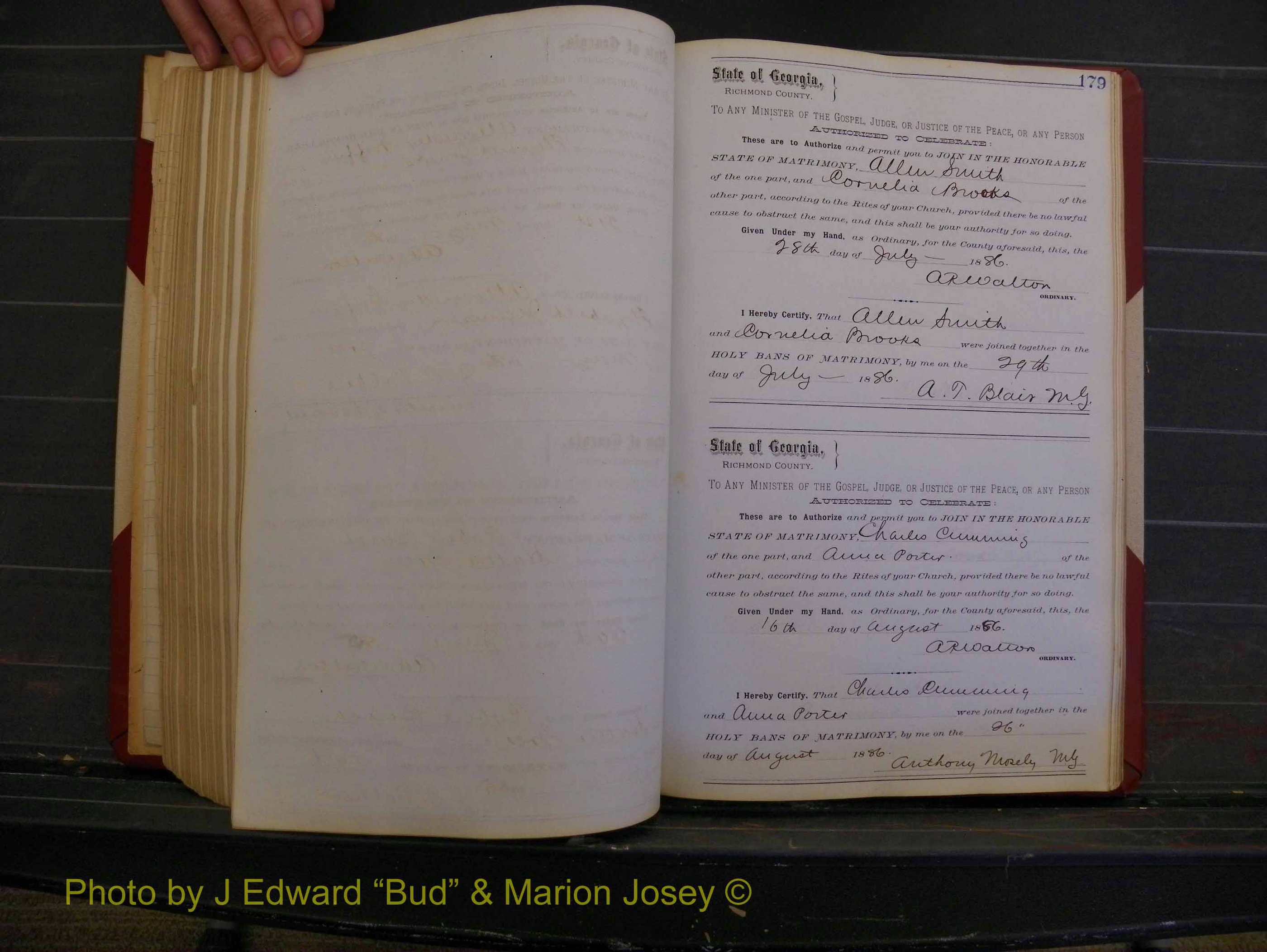 Richmond Marriages, Book O, 1881-1887 P 179.JPG