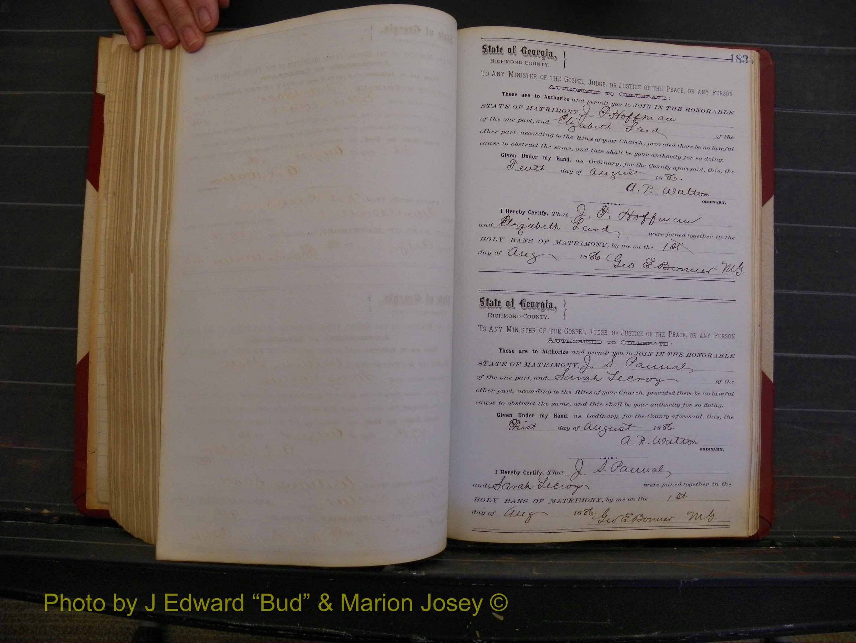Richmond Marriages, Book O, 1881-1887 P 183.JPG