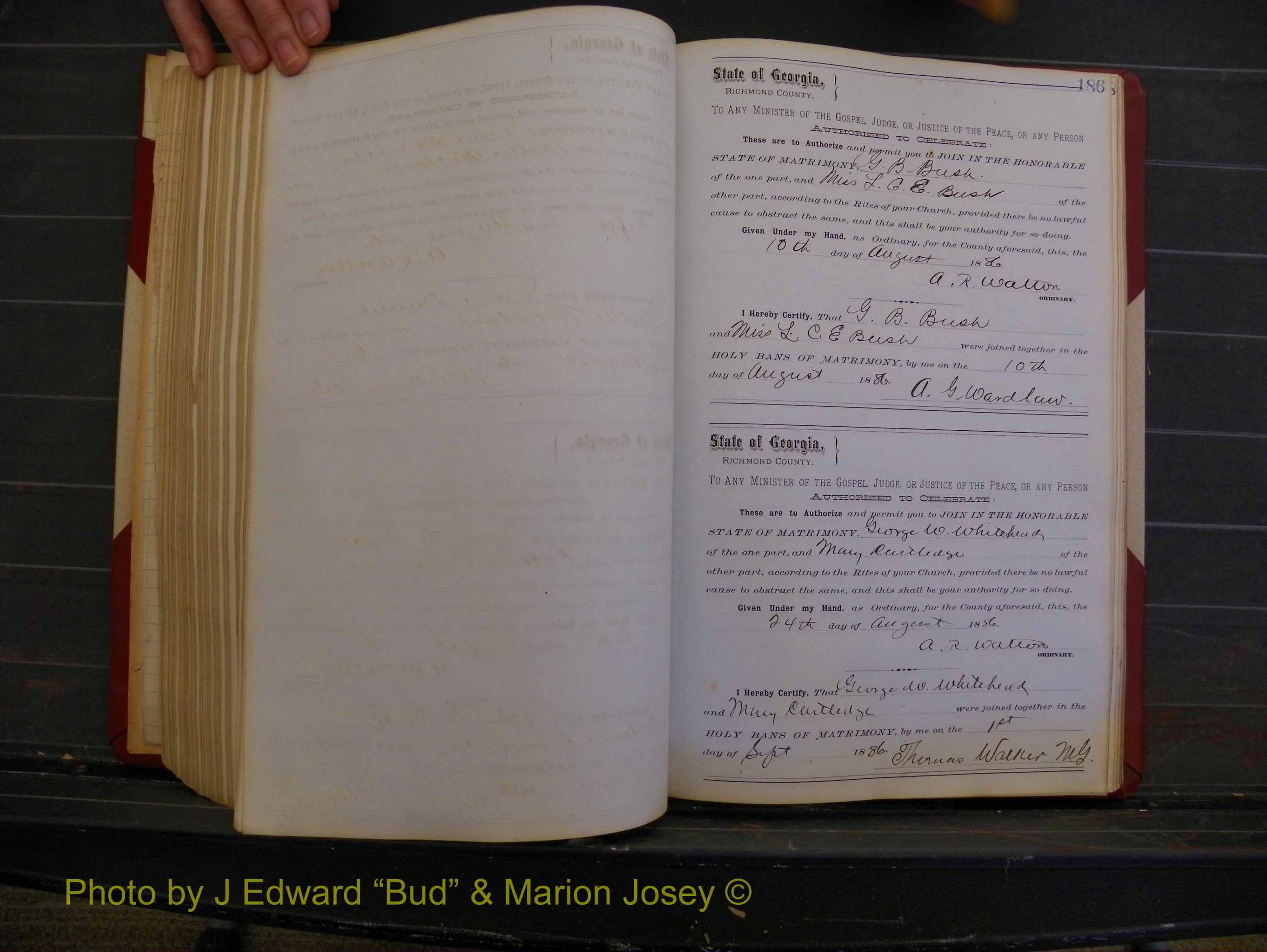 Richmond Marriages, Book O, 1881-1887 P 186.JPG