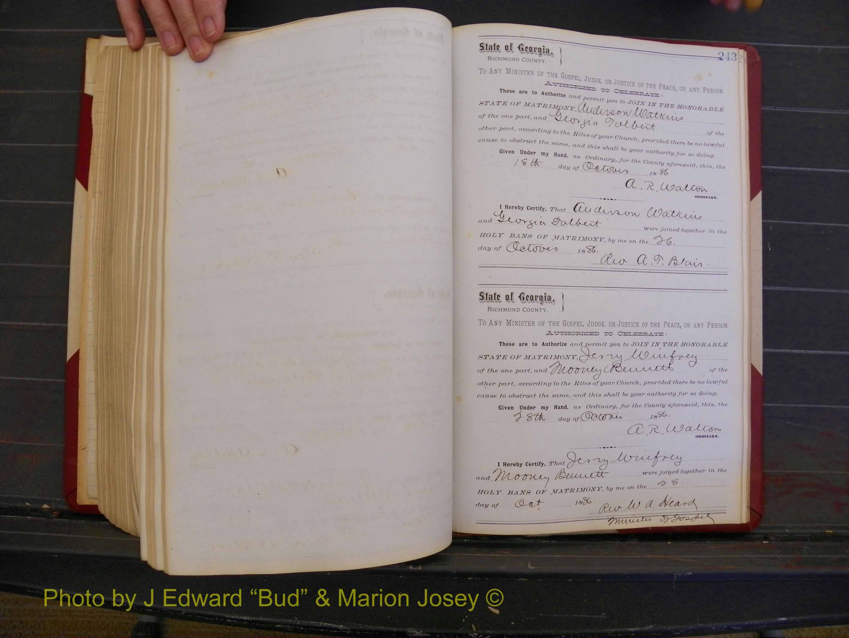 Richmond Marriages, Book O, 1881-1887 P 243.JPG