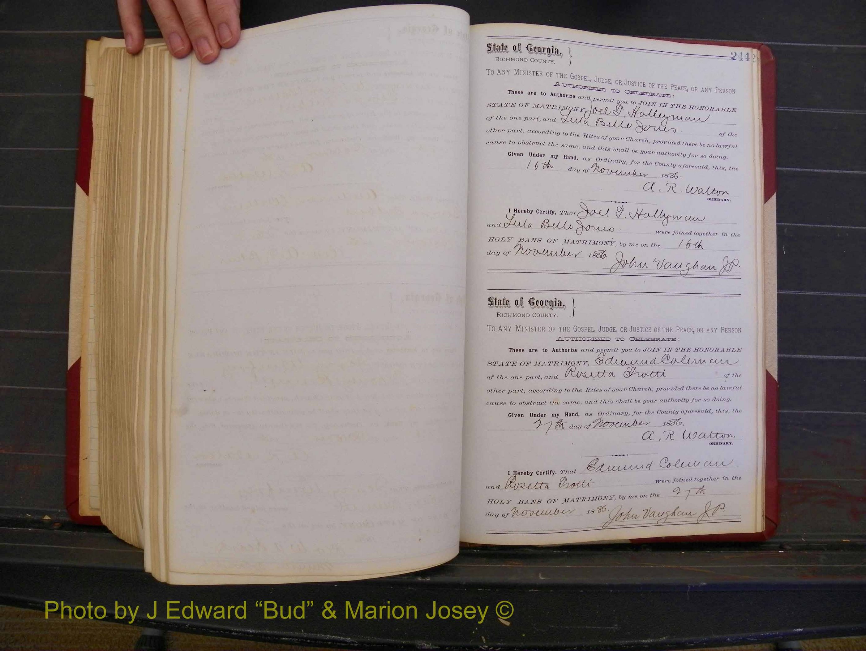 Richmond Marriages, Book O, 1881-1887 P 244.JPG