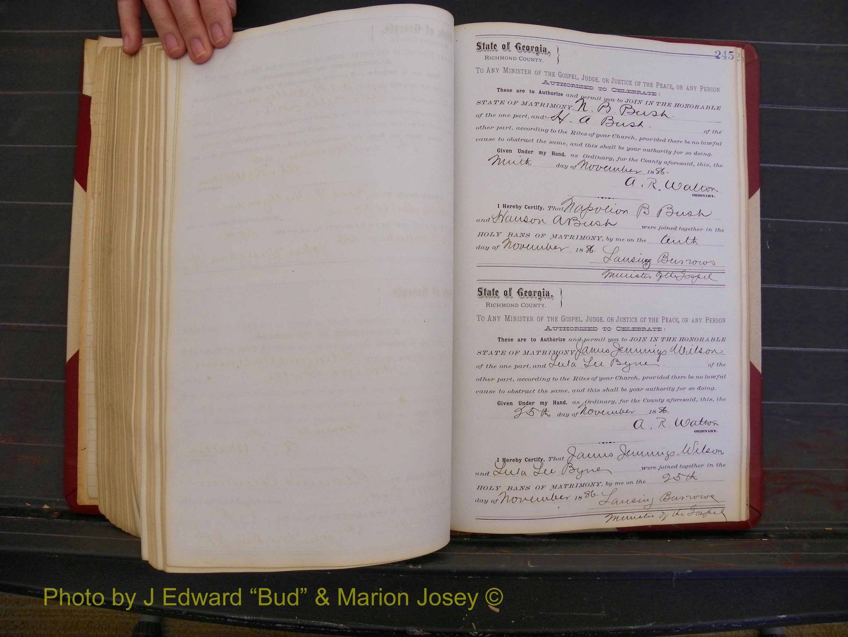Richmond Marriages, Book O, 1881-1887 P 245.JPG