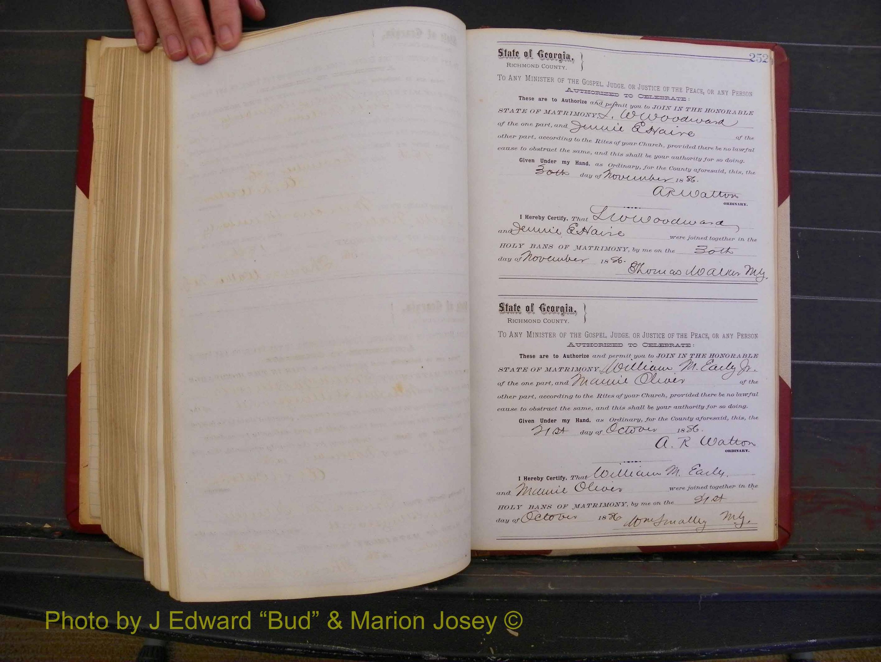 Richmond Marriages, Book O, 1881-1887 P 252.JPG