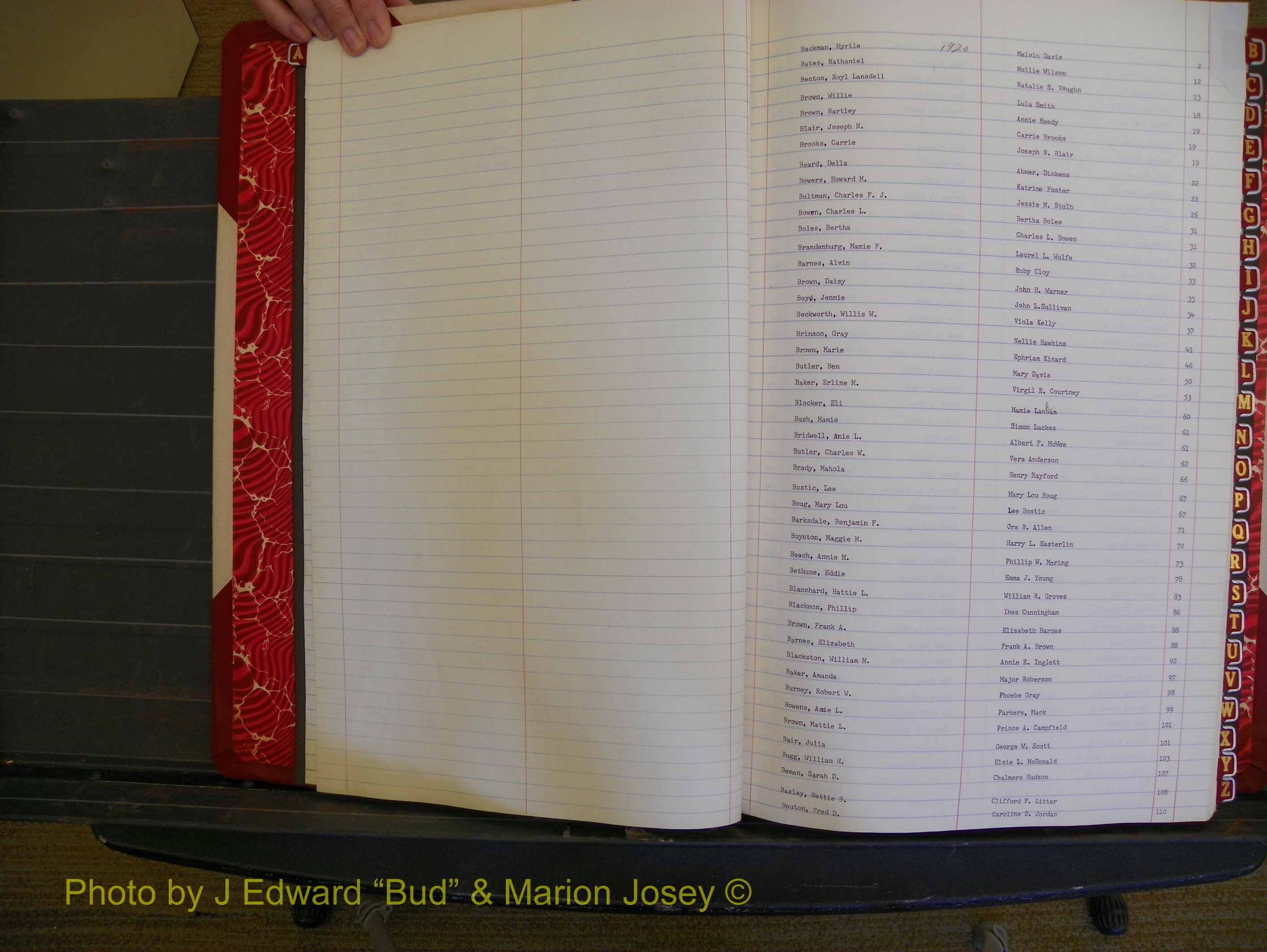 Richmond Marriages, Book OO, 1920-1921 Index B (103).JPG