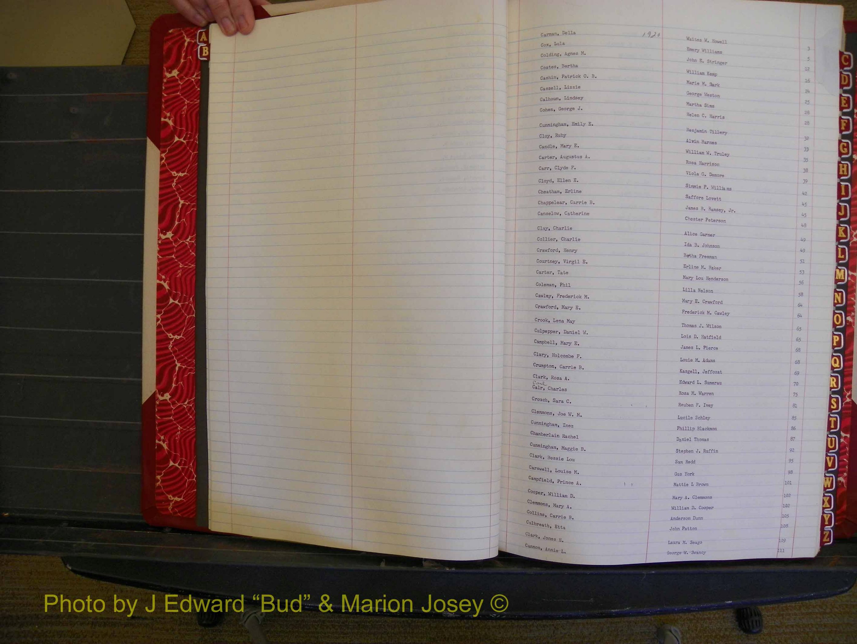 Richmond Marriages, Book OO, 1920-1921 Index C (107).JPG