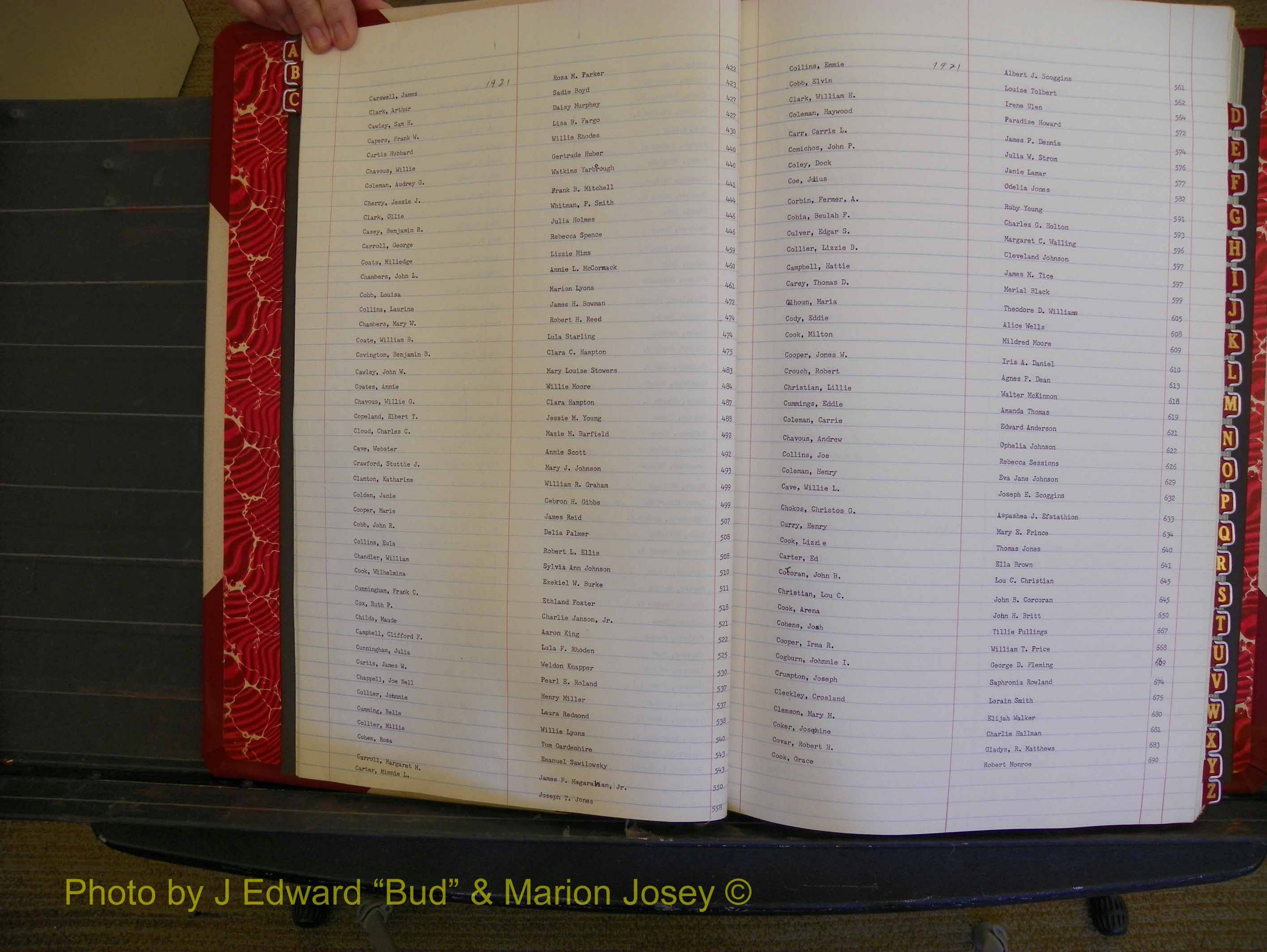 Richmond Marriages, Book OO, 1920-1921 Index C (109).JPG