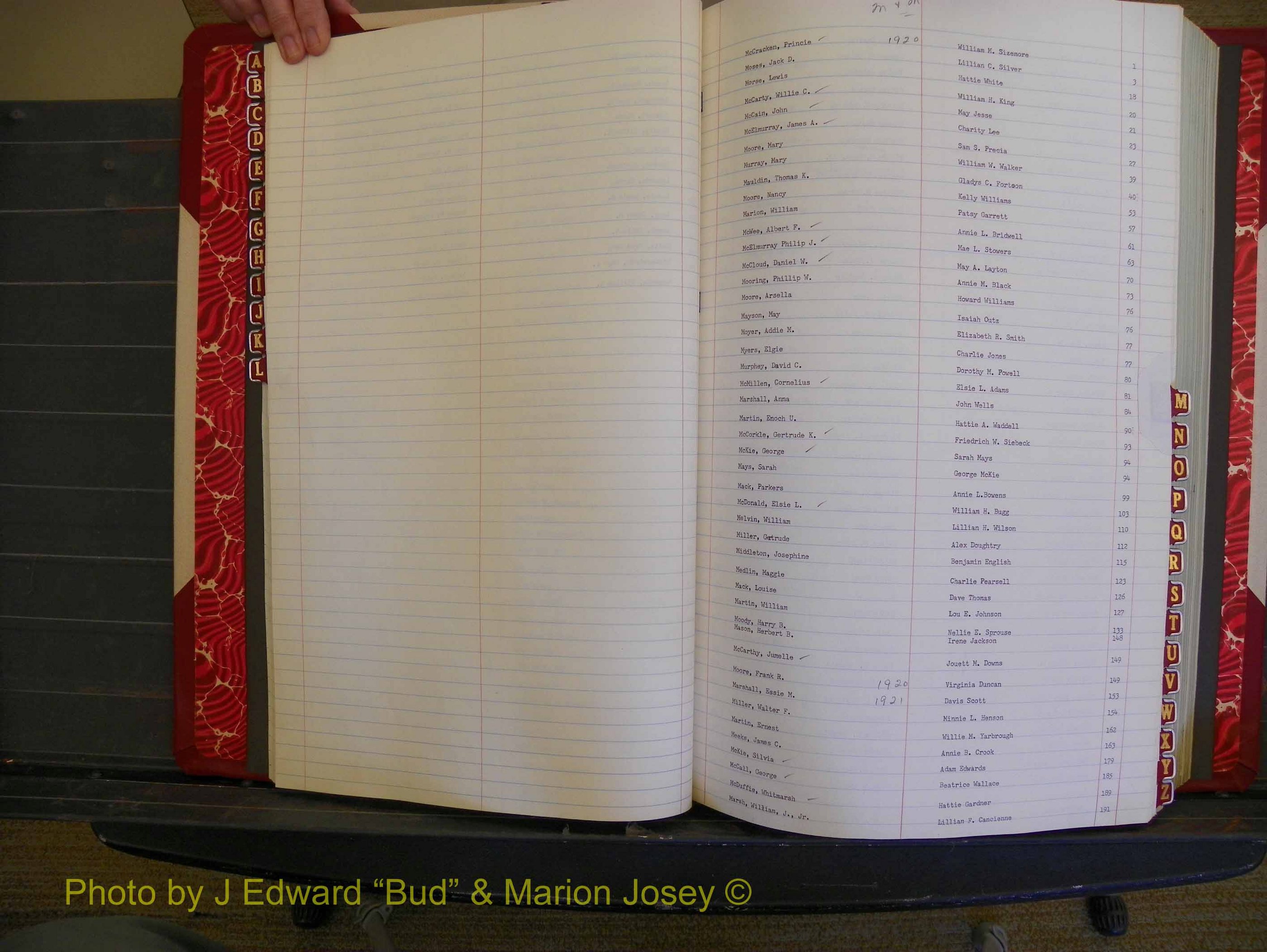 Richmond Marriages, Book OO, 1920-1921 Index M (125).JPG