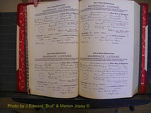 Richmond Marriages, Book OO, 1920-1921 P 004-005.JPG