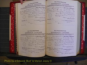 Richmond Marriages, Book OO, 1920-1921 P 054-055.JPG