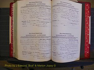 Richmond Marriages, Book OO, 1920-1921 P 666-667.JPG