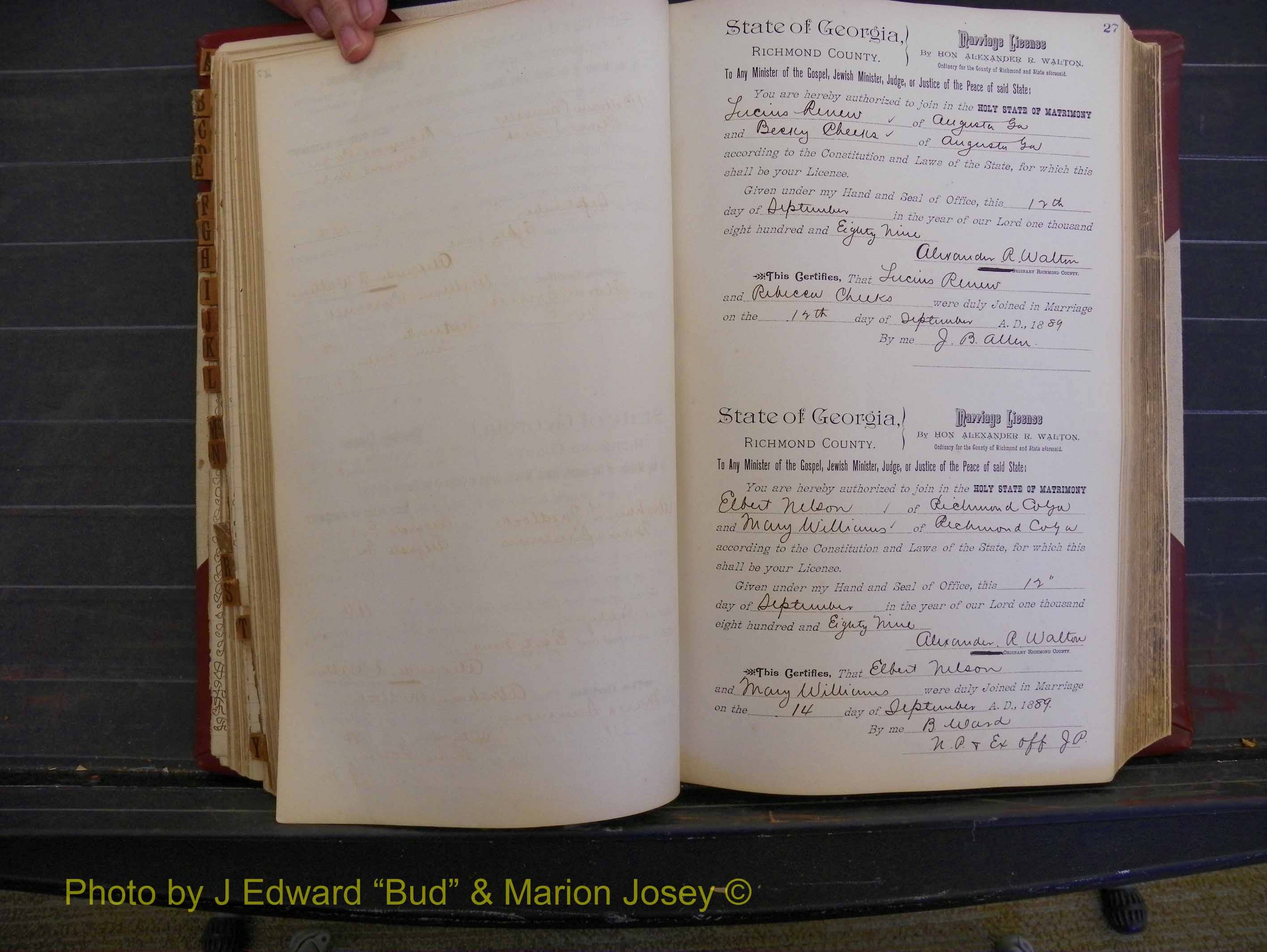 Richmond Marriages, Book Q, 1887-1890 P 027.JPG