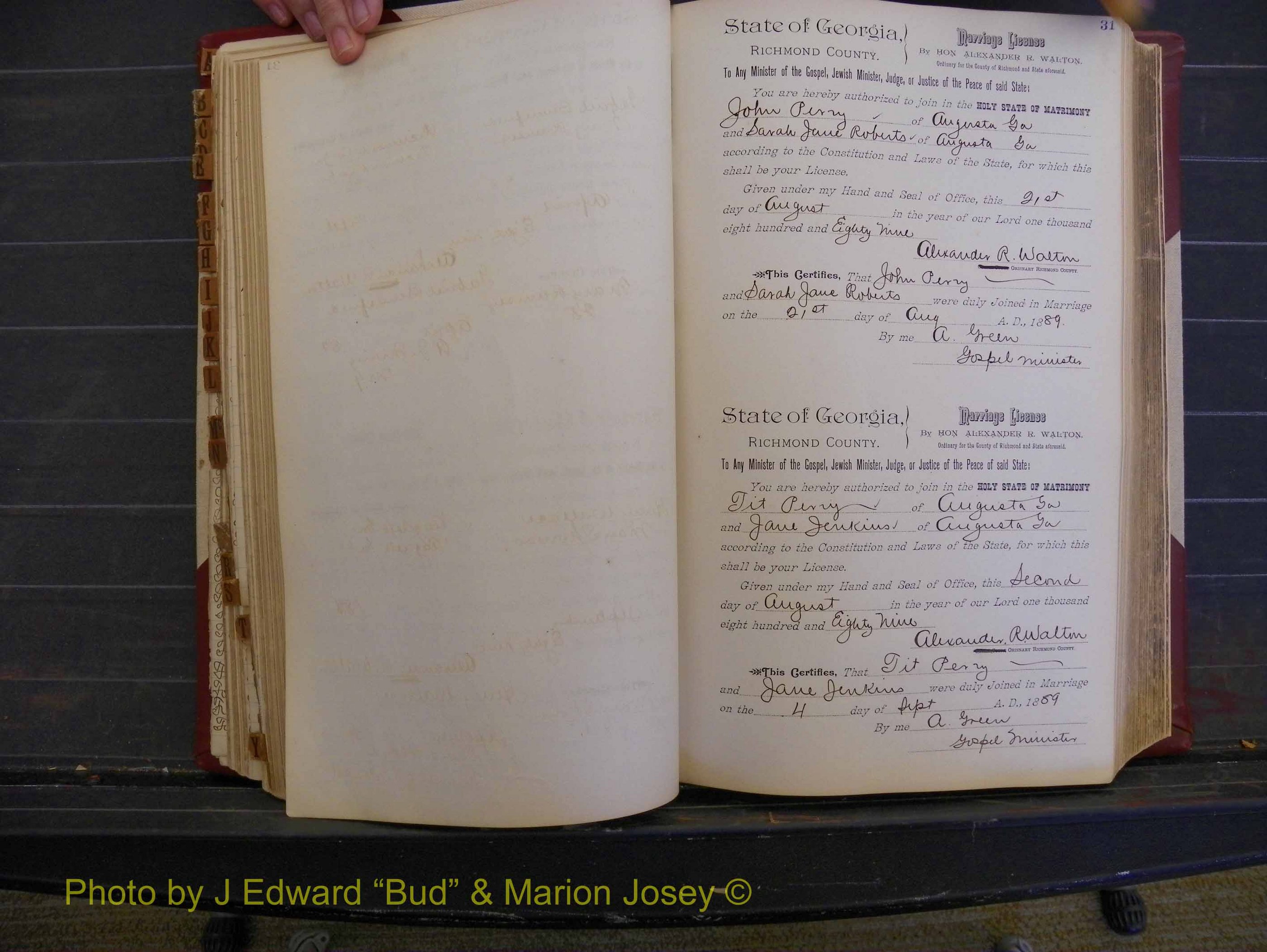 Richmond Marriages, Book Q, 1887-1890 P 031.JPG