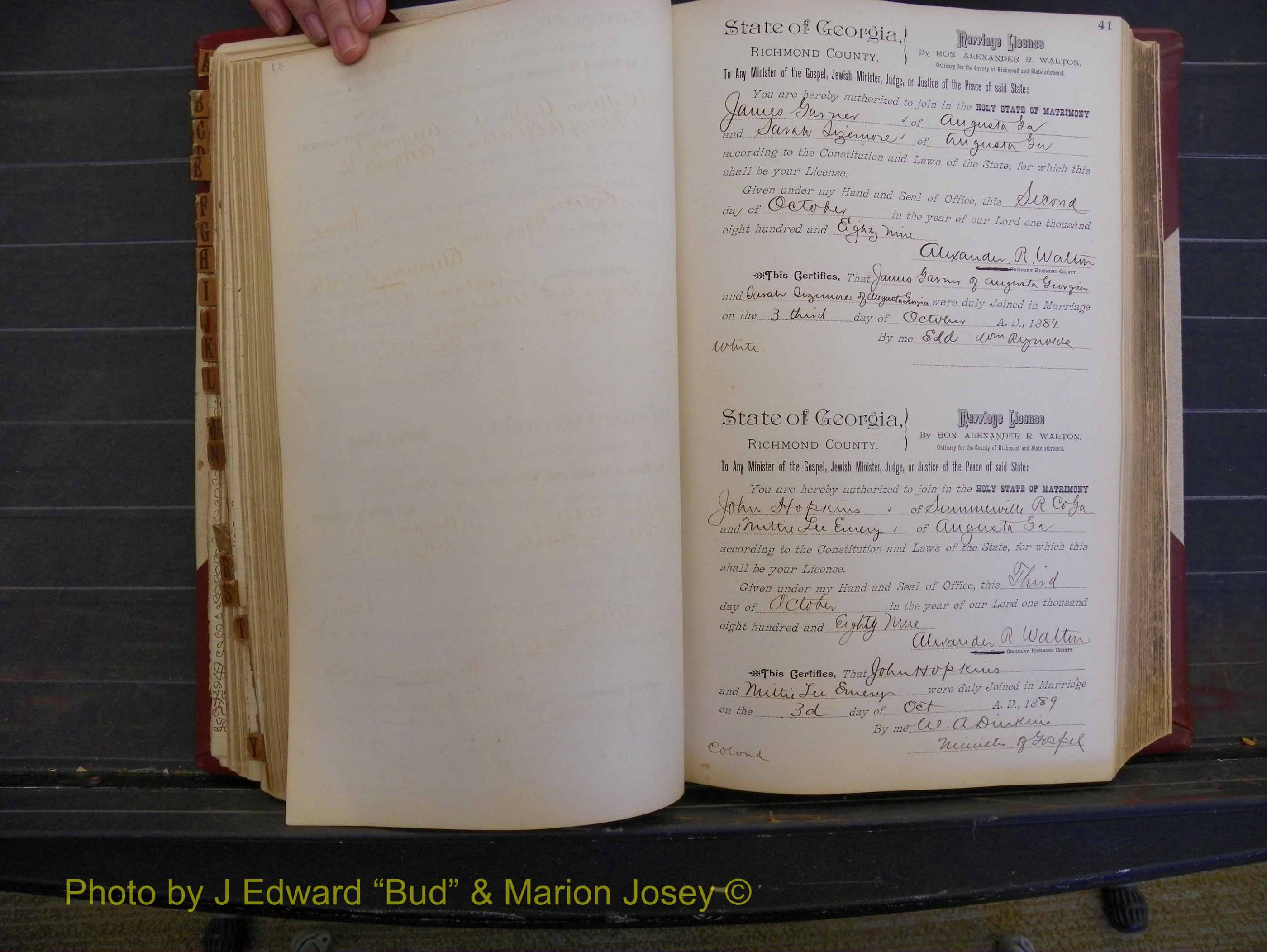 Richmond Marriages, Book Q, 1887-1890 P 041.JPG