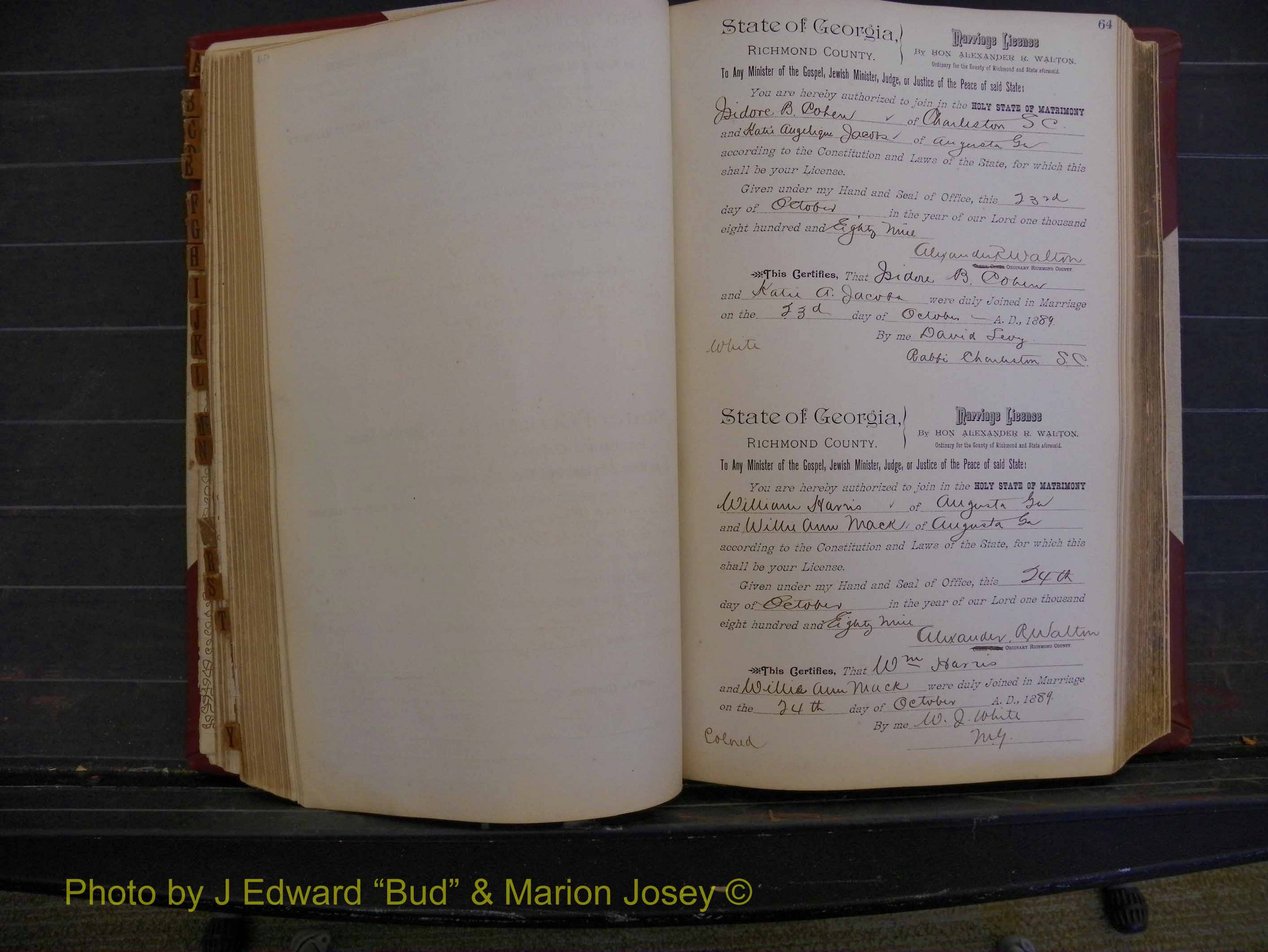 Richmond Marriages, Book Q, 1887-1890 P 064.JPG