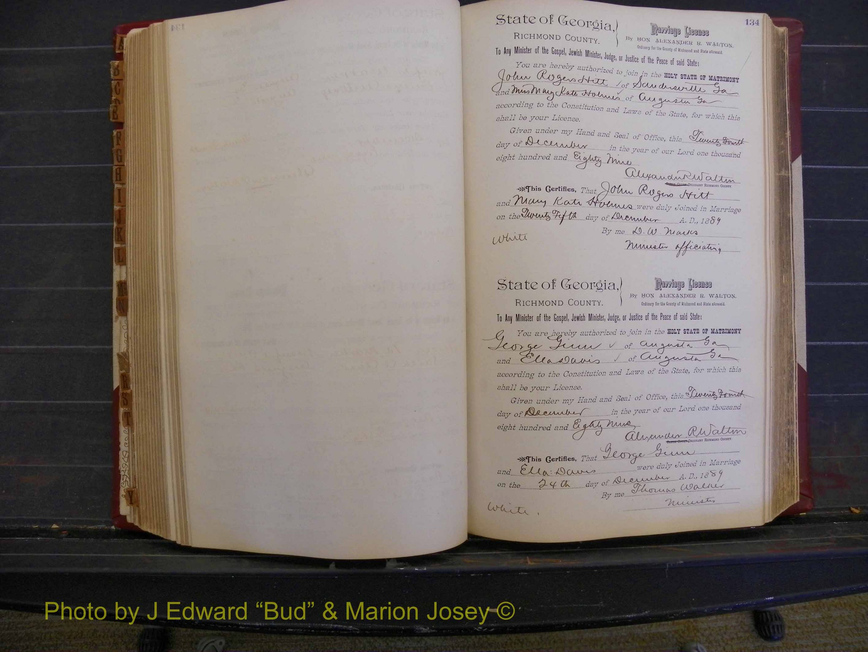 Richmond Marriages, Book Q, 1887-1890 P 134.JPG