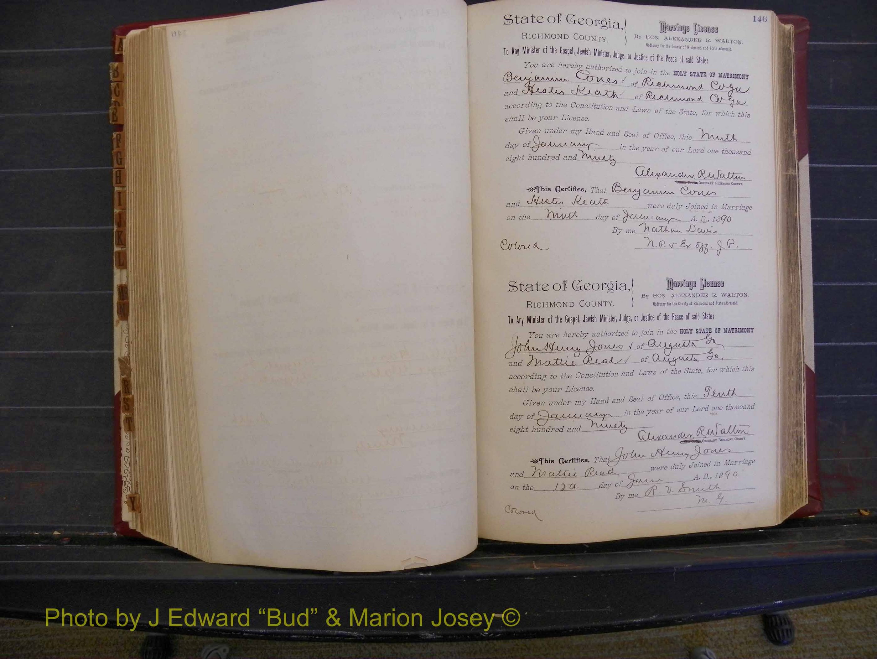 Richmond Marriages, Book Q, 1887-1890 P 146.JPG