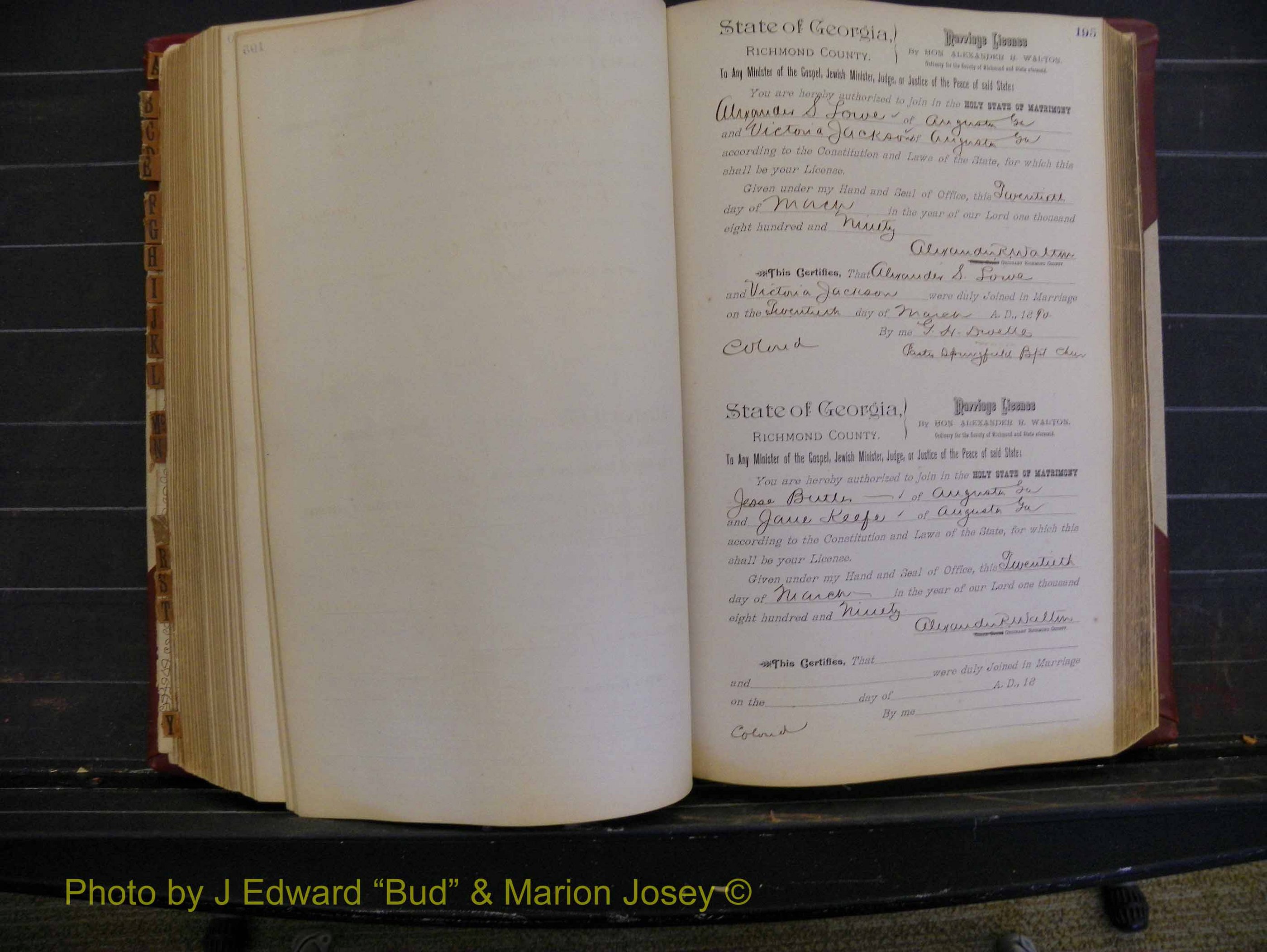 Richmond Marriages, Book Q, 1887-1890 P 195.JPG