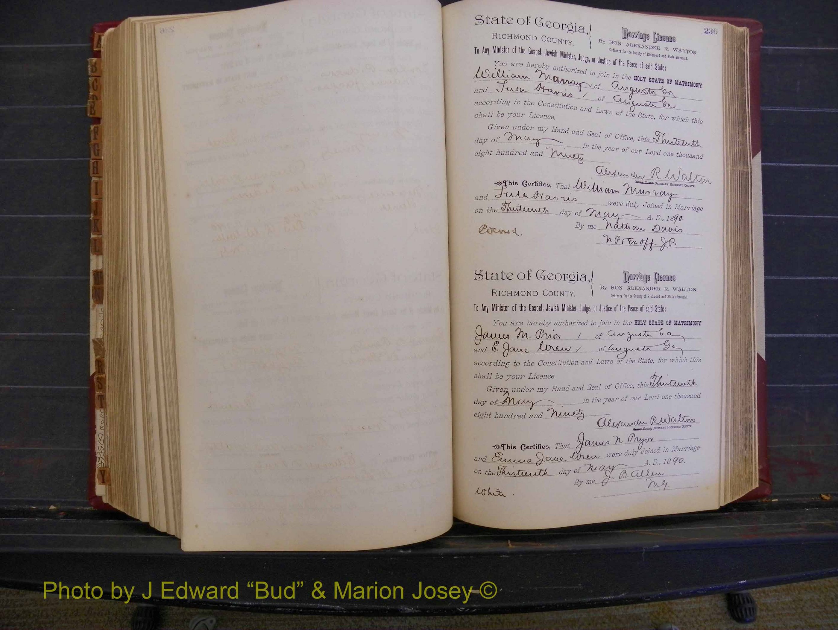 Richmond Marriages, Book Q, 1887-1890 P 236.JPG