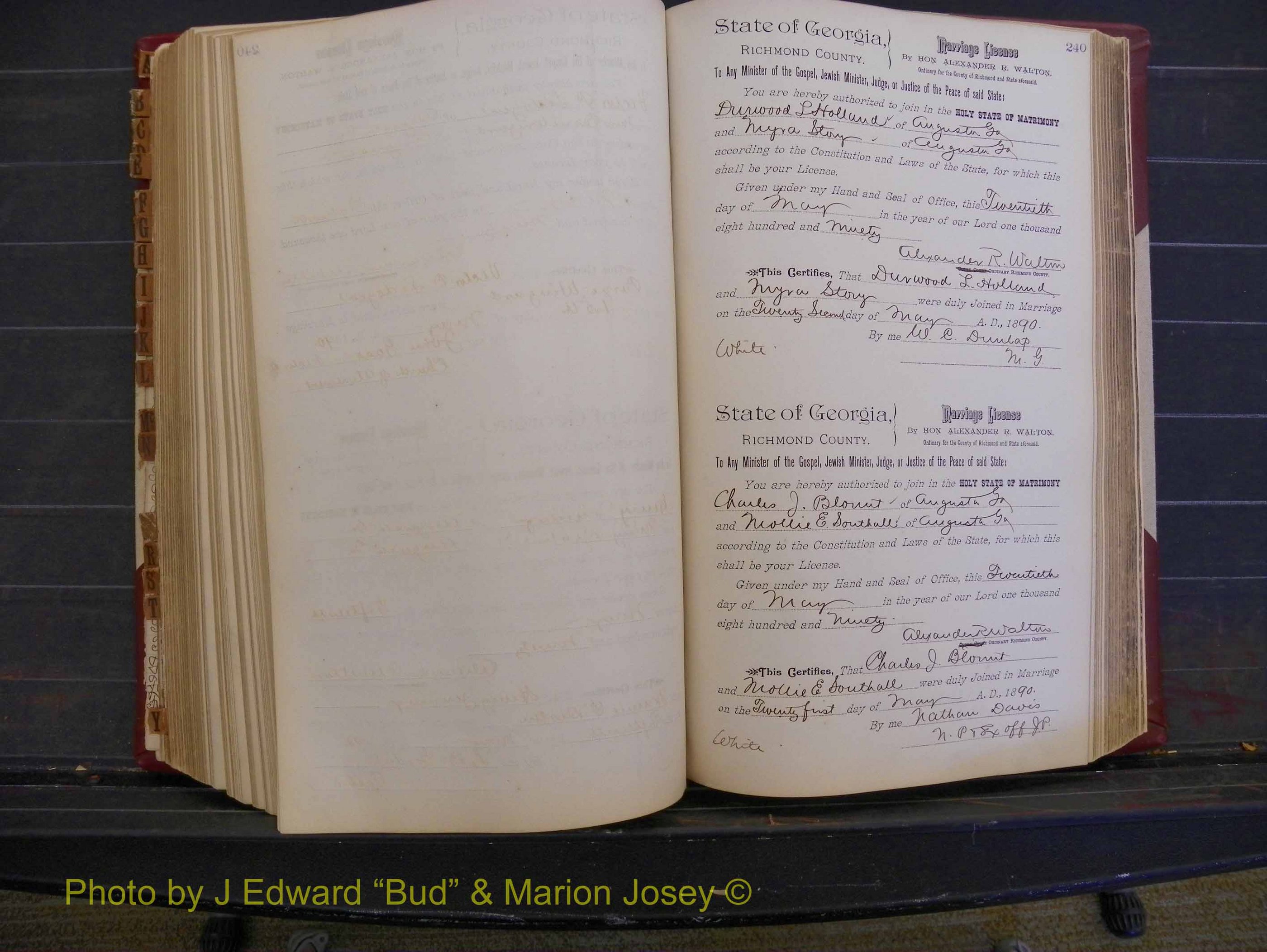 Richmond Marriages, Book Q, 1887-1890 P 240.JPG