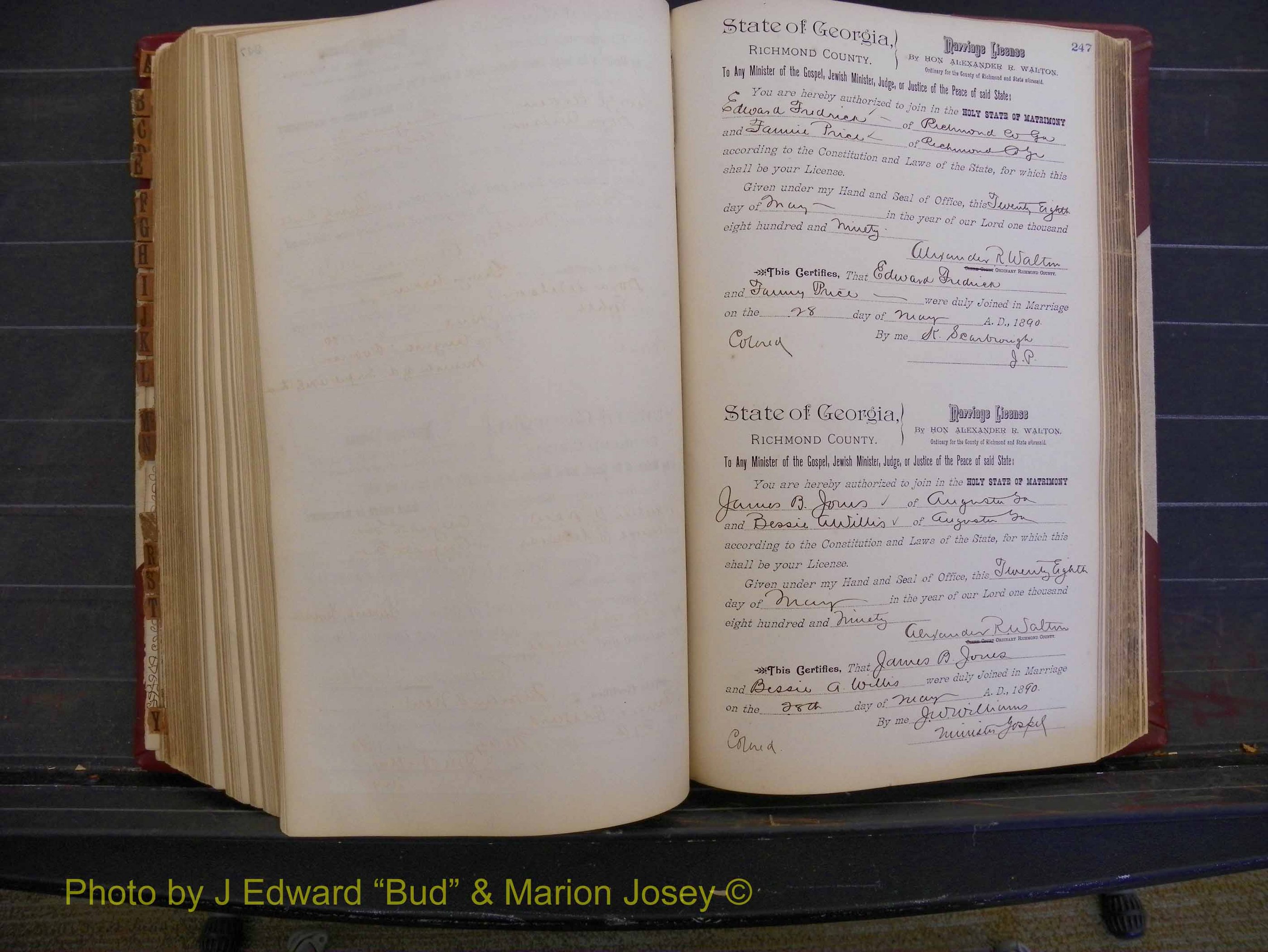 Richmond Marriages, Book Q, 1887-1890 P 247.JPG