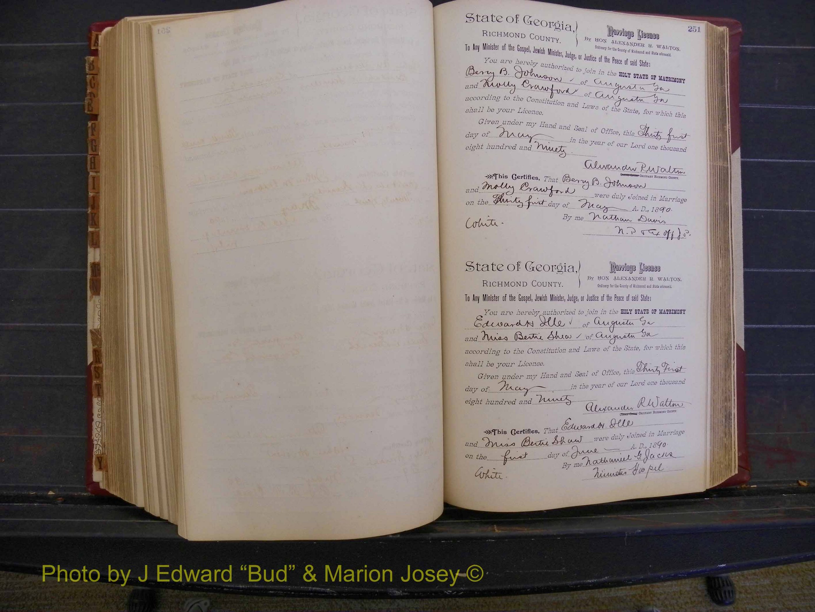 Richmond Marriages, Book Q, 1887-1890 P 251.JPG