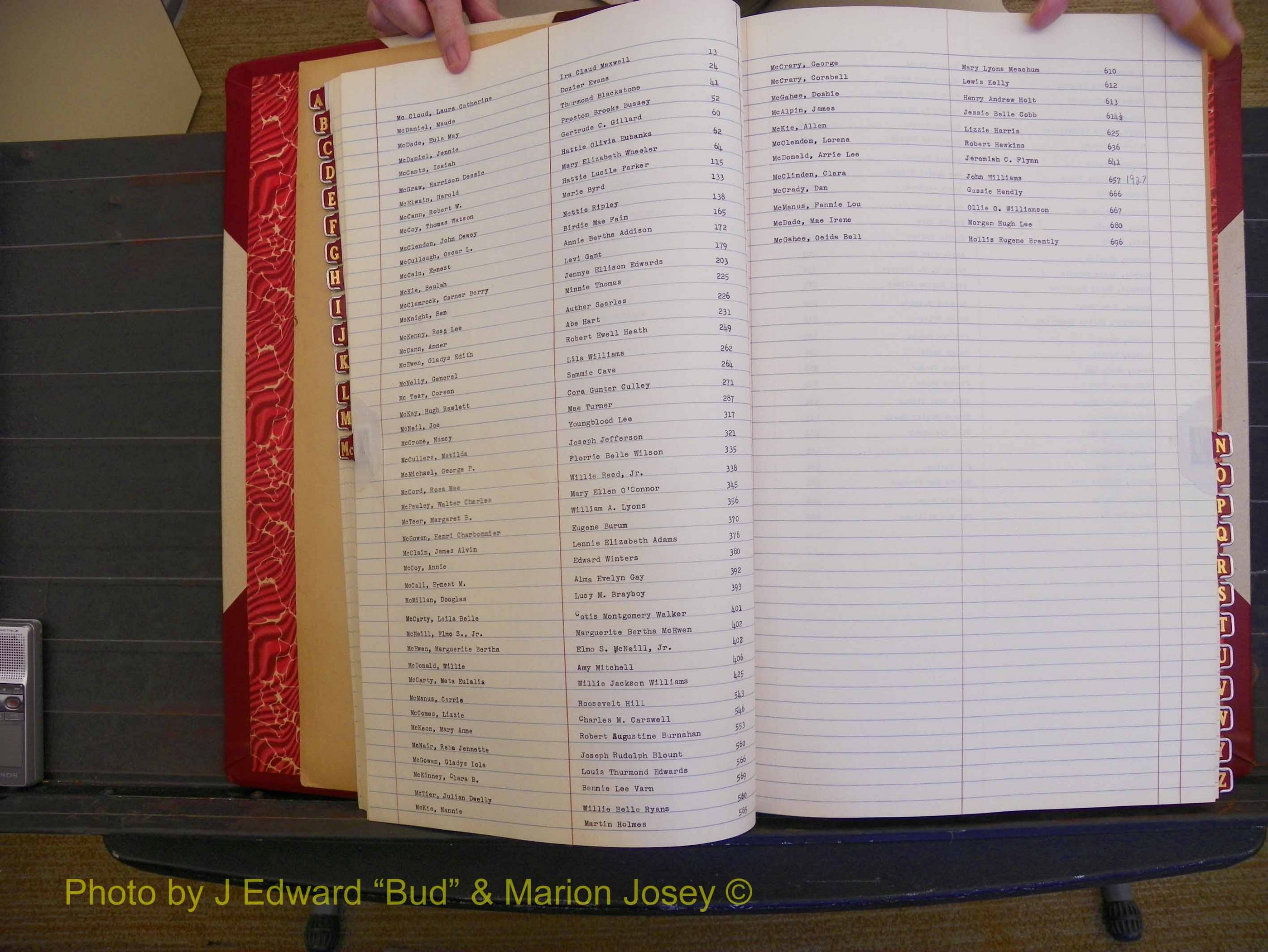 Richmond Marriages, Book RR, 1924-1927 Index Mc (125).JPG