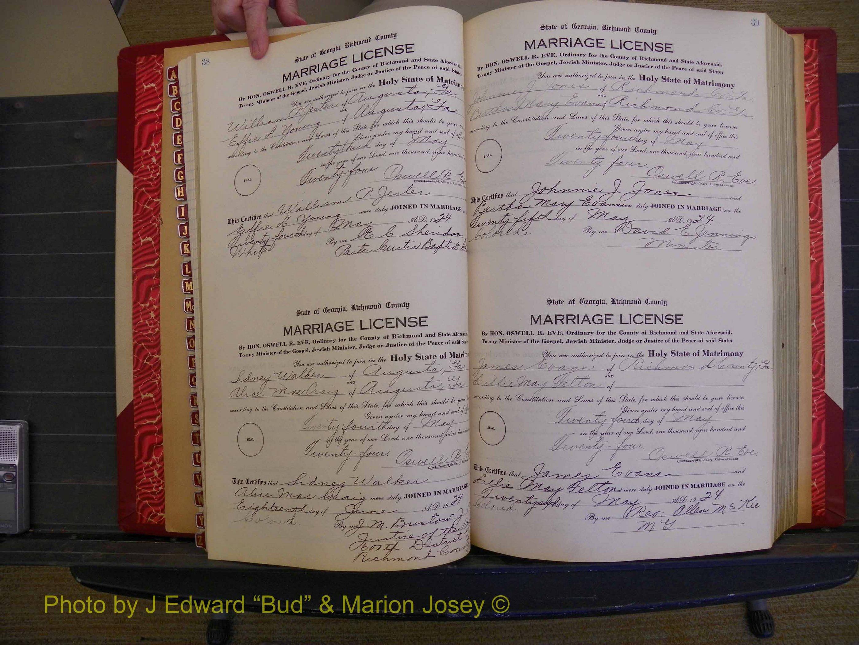 Richmond Marriages, Book RR, 1924-1927 P 038-039.JPG