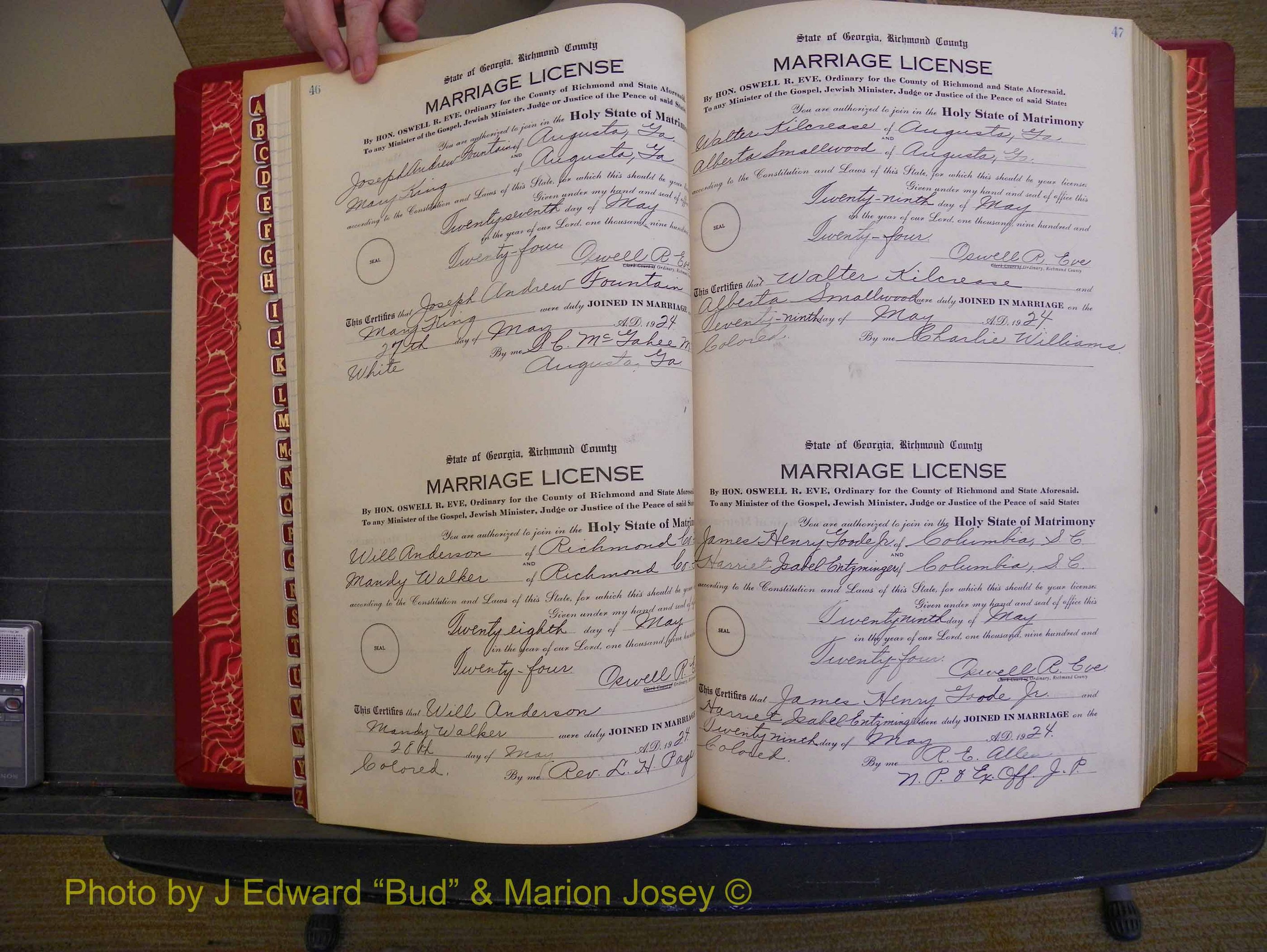 Richmond Marriages, Book RR, 1924-1927 P 046-047.JPG