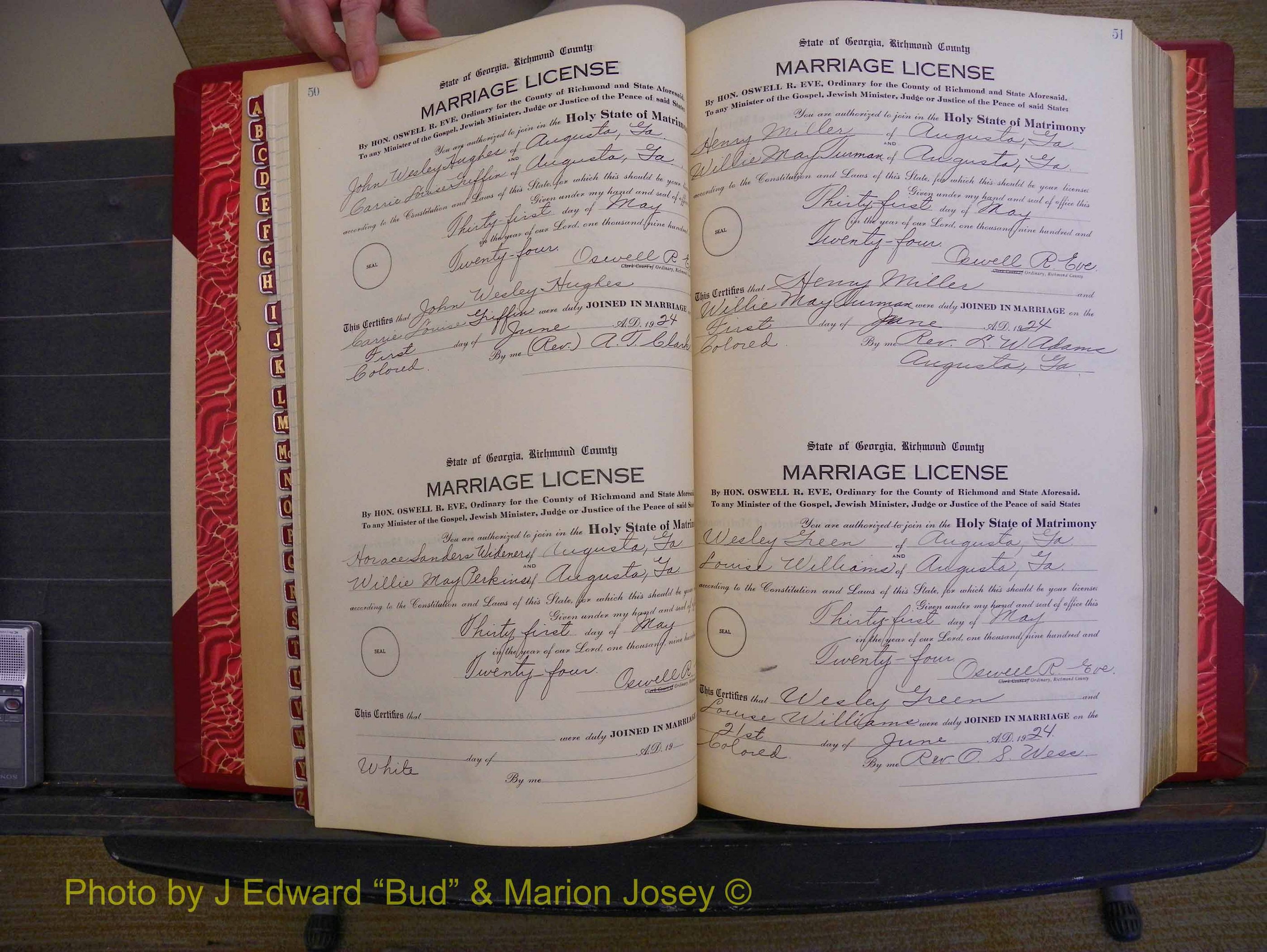 Richmond Marriages, Book RR, 1924-1927 P 050-051.JPG