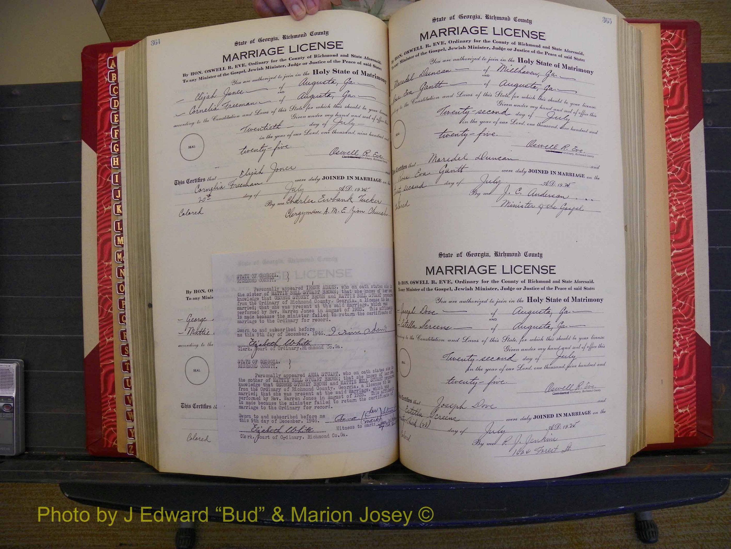 Richmond Marriages, Book RR, 1924-1927 P 364a-365a.JPG