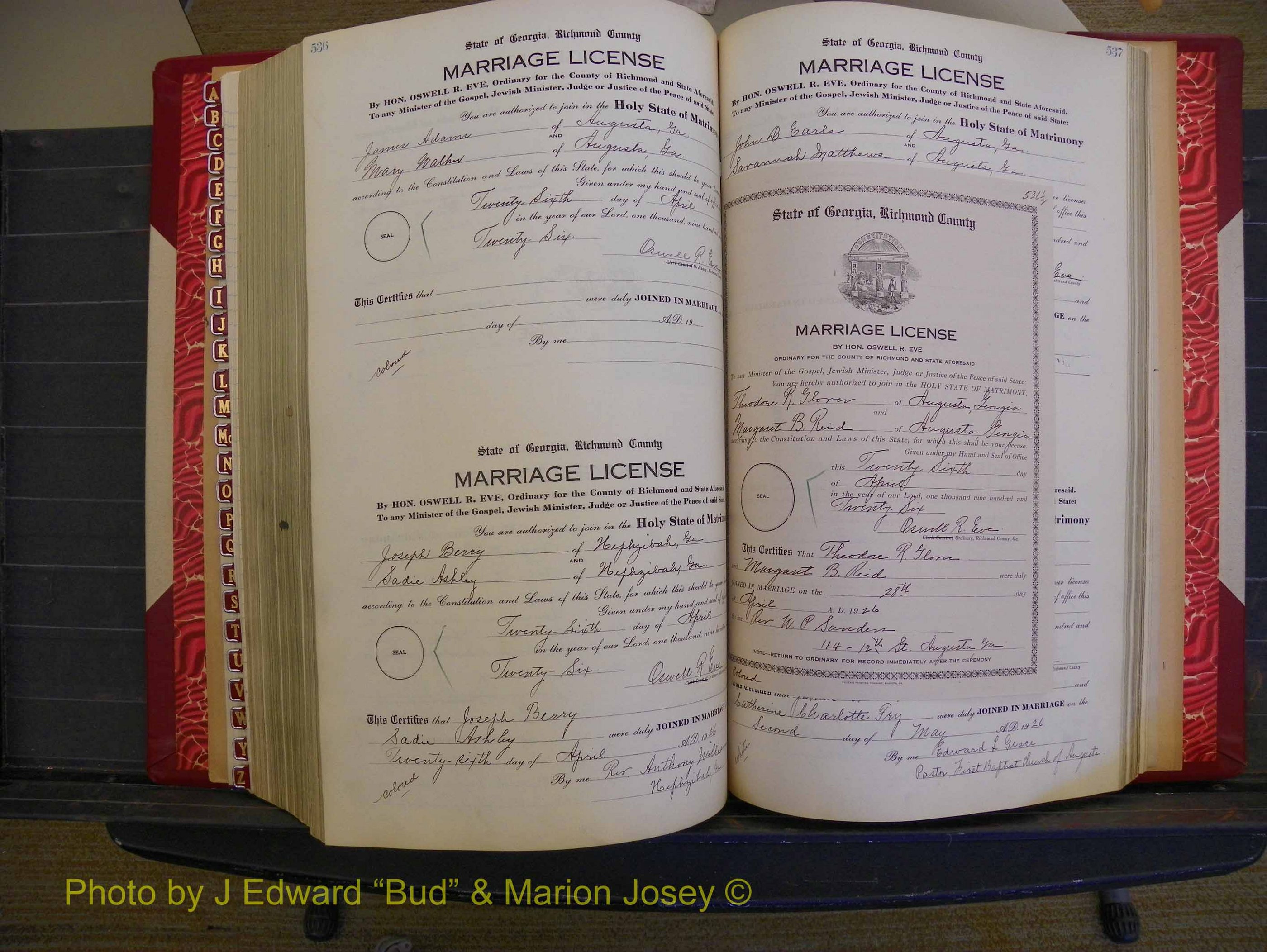 Richmond Marriages, Book RR, 1924-1927 P 537-537.JPG