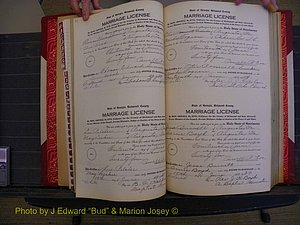 Richmond Marriages, Book RR, 1924-1927 P 072-073.JPG