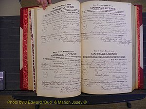 Richmond Marriages, Book RR, 1924-1927 P 108-109.JPG