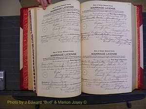 Richmond Marriages, Book RR, 1924-1927 P 110-111.JPG