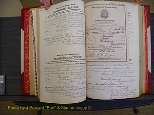 Richmond Marriages, Book RR, 1924-1927 P 120-121.JPG