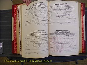Richmond Marriages, Book RR, 1924-1927 P 122-123.JPG
