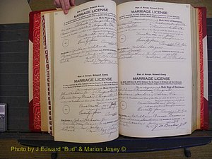 Richmond Marriages, Book RR, 1924-1927 P 126-127.JPG