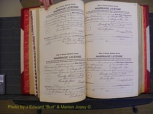Richmond Marriages, Book RR, 1924-1927 P 134-135.JPG