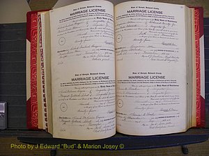 Richmond Marriages, Book RR, 1924-1927 P 220-221.JPG