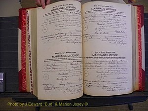 Richmond Marriages, Book RR, 1924-1927 P 322-323.JPG