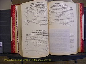 Richmond Marriages, Book RR, 1924-1927 P 364-365.JPG