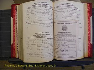 Richmond Marriages, Book RR, 1924-1927 P 494-495.JPG