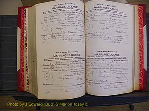 Richmond Marriages, Book RR, 1924-1927 P 540-541.JPG