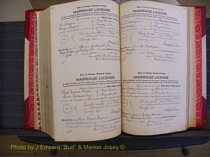 Richmond Marriages, Book RR, 1924-1927 P 550-551.JPG