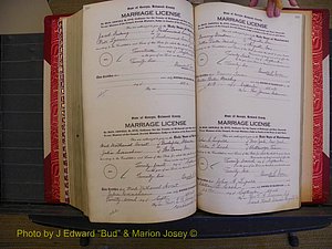 Richmond Marriages, Book RR, 1924-1927 P 598-599.JPG