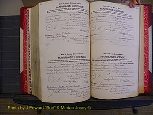 Richmond Marriages, Book RR, 1924-1927 P 604-605.JPG